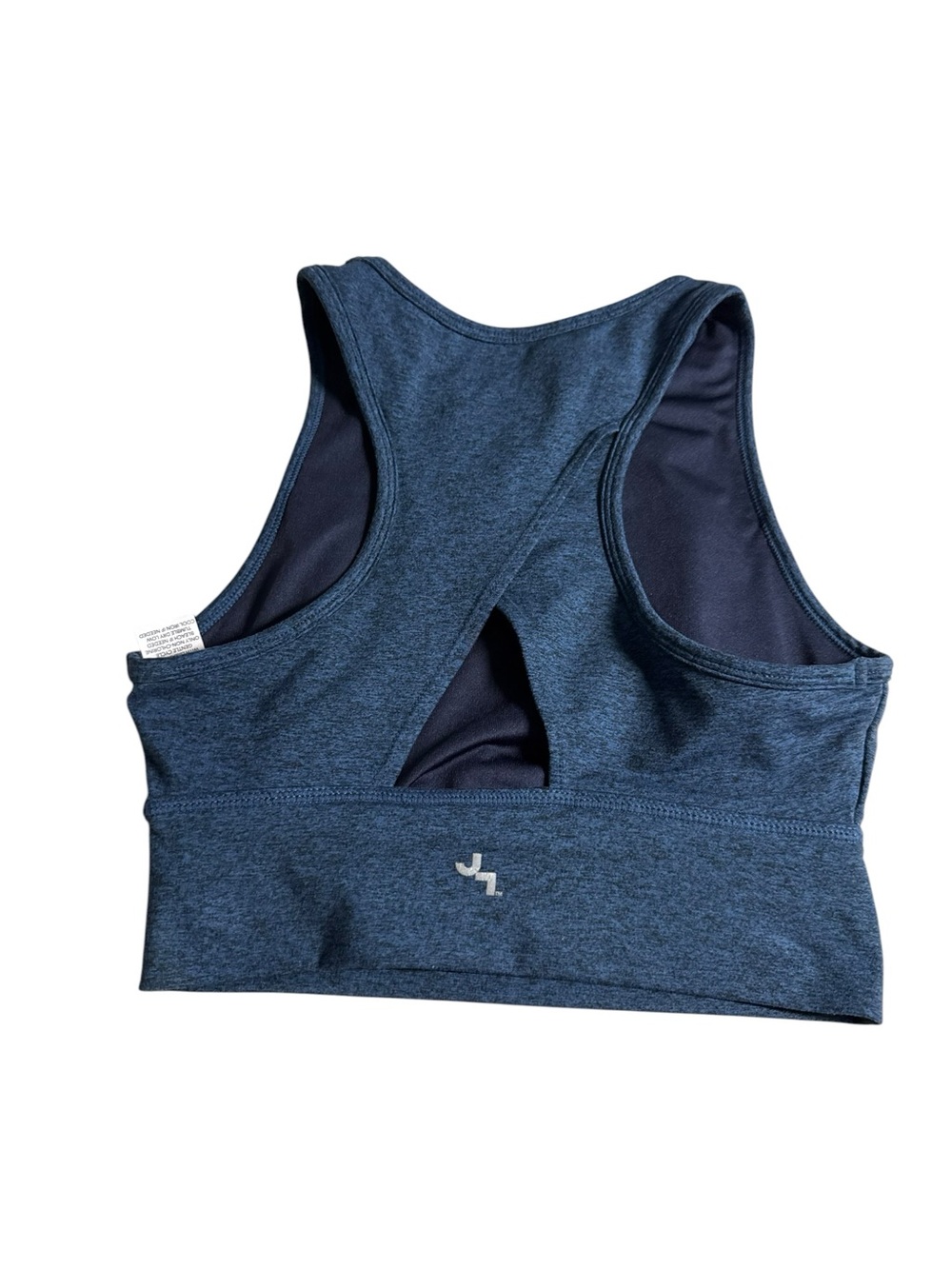 JoyLab Navy Blue Racerback Sports Bra with‎ Back Keyhole